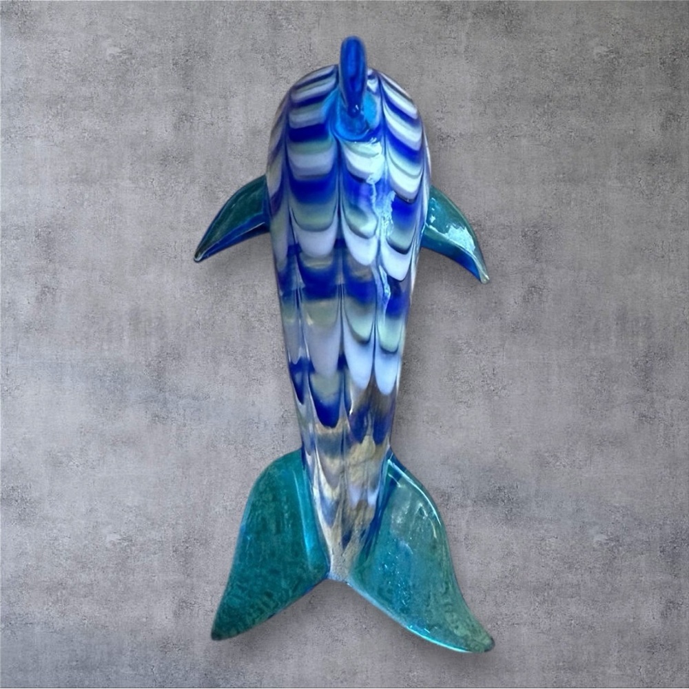 Fitz and Floyd Glass Menagerie Dolphin Figurine - Picture 5 of 11
